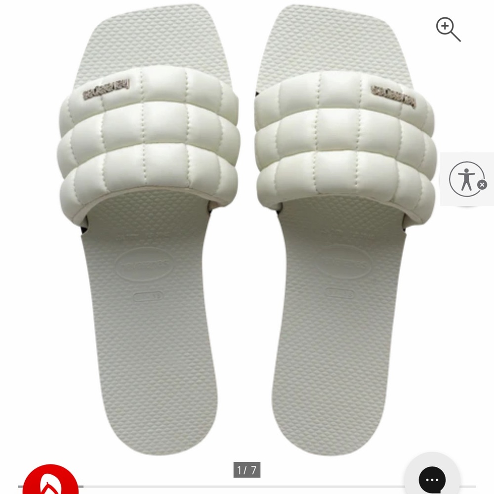 Havaianas White You Firenze Slide Sandals